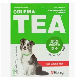 KONIG Coleira Tea Antipulgas E Carrapatos Para Cães – Médio Porte