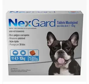 NexGard Antipulgas e Carrapatos 4,1 a 10kg