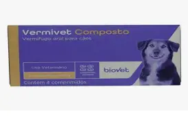 BIOVET Vermífugo Biovet Vermivet Composto 600Mg – 4 Comprimidos