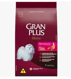 Granplus Ração Para Cães Adultos Gran Plus Mini Carne E Arroz 15 Kg