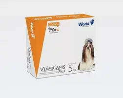 Vermicanis Plus, Vermífugo para Cães de Pequeno Porte até 5kg, 4 Comprimidos