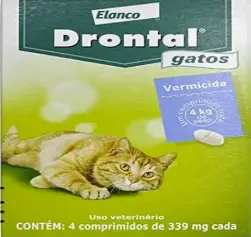 Vermífugo Bayer Drontal para Gatos de até 4kg – 4 Comprimidos