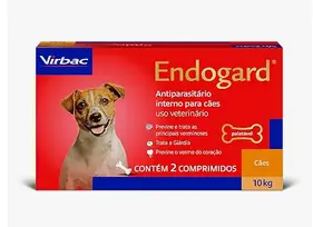 Virbac Endogard Vermífugo para Cães até 10 kg com 2 Comprimidos
