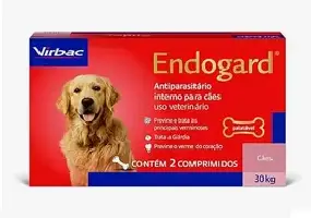 Virbac Endogard Vermífugo para Cães até 30 kg com 2 Comprimidos