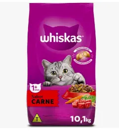 Whiskas Ração Whiskas Carne Para Gatos Adultos 10 1 Kg