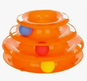 Brinquedo Interativo Para Gatos Torre Bolinhas Corre Corre