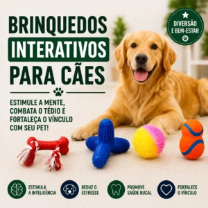 Melhores Brinquedos Interativos para Cães: Guia + Top Produtos