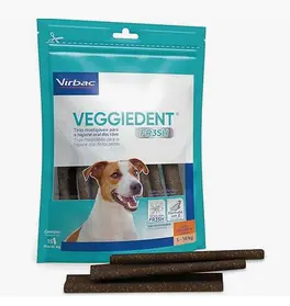 Virbac Veggie Dent Fresh Display 15 Tiras Mastigáveis Pequenas